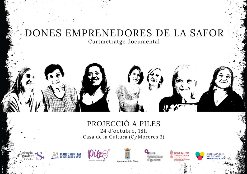 Proyección del cortometraje "Mujeres emprendedoras" en Piles