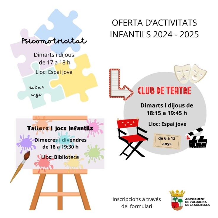 Actividades infantiles en Alqueria de la Comtessa