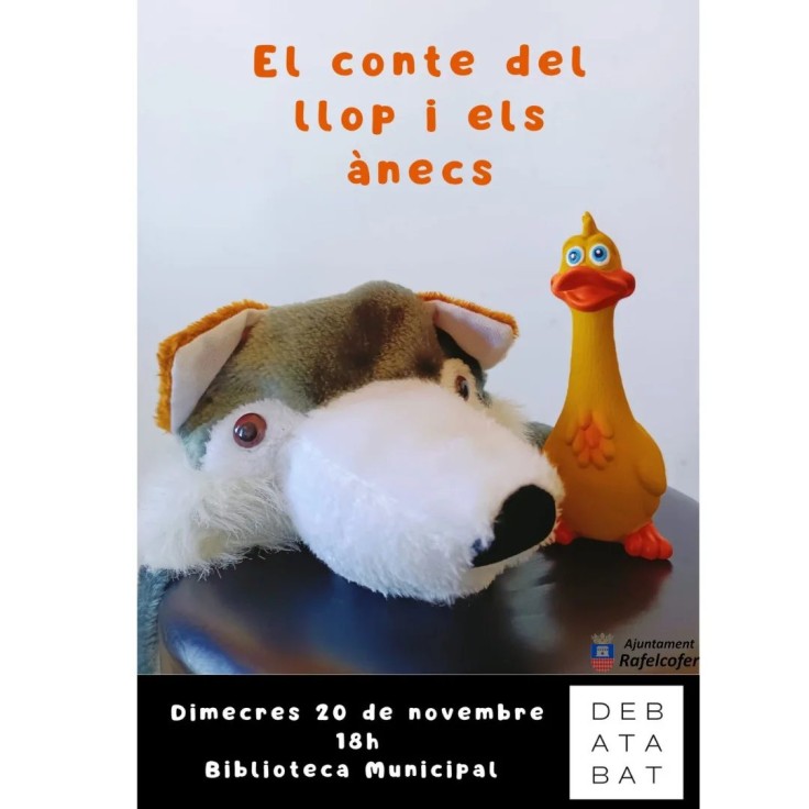 Cuenta cuento infantil “el lobo y los patos” en Rafelcofer