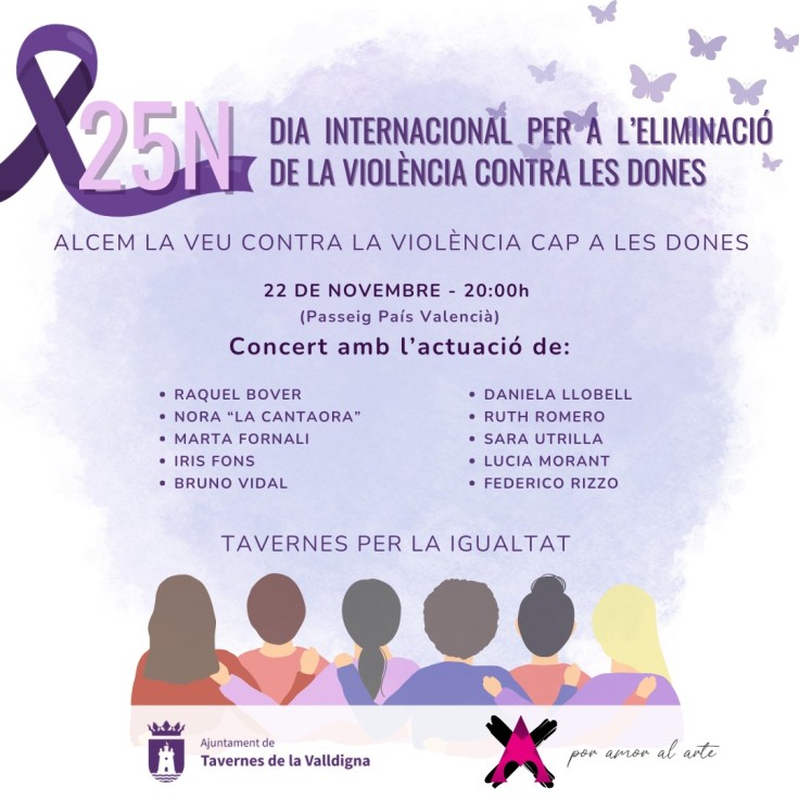 Día Internacional de la Eliminación de la Violencia contra la Mujer, Tavernes de la Valldigna