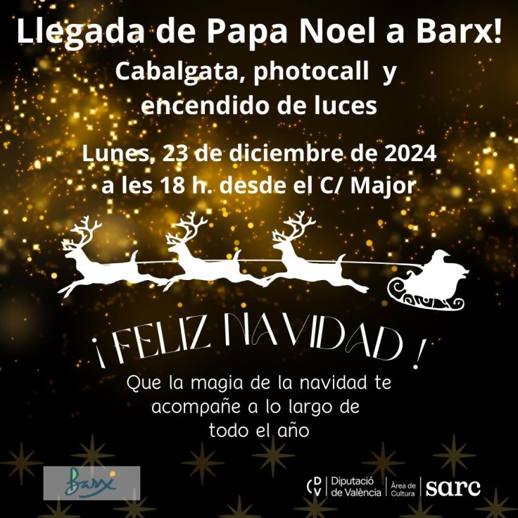 Llegada de Papa Noel a Barx