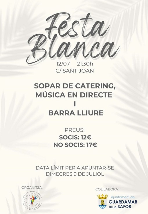 Vuelve la fiesta Blanca a Guardamar de la Safor