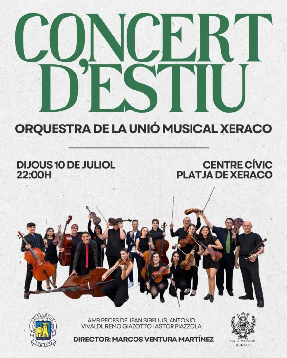 Noche de música clásica en la playa de Xeraco