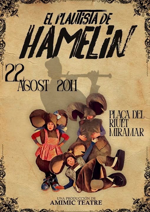 El Flautista de Hamelín llega a Miramar: un espectáculo único para toda la familia
