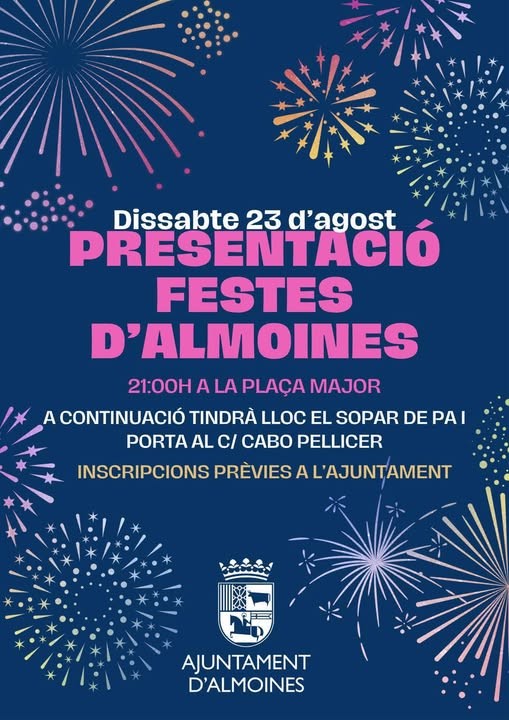 Almoines da inicio a sus fiestas patronales 2025 con una noche de música y tradición