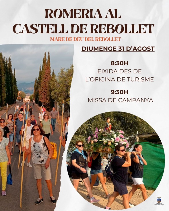 Peregrinación al Castell de Rebollet, una tradición que une al pueblo