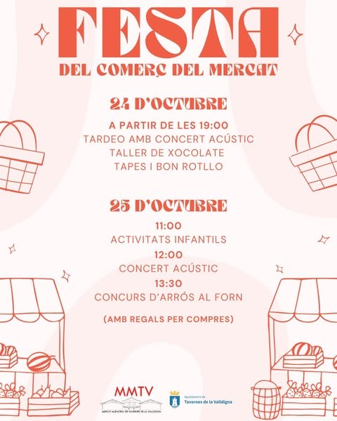 Tavernes de la Valldigna celebra el Día del Comercio Local con una gran fiesta en el mercado