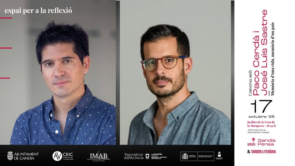 Paco Cerdà y José Luis Sastre llevan el pensamiento crítico a 'Gandia Pensa'
