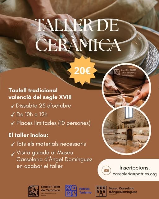 Descubre la tradición ceramista de Potries con un taller único