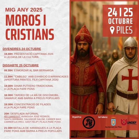 Vive el Mig Any 2025 de Moros y Cristianos en Piles