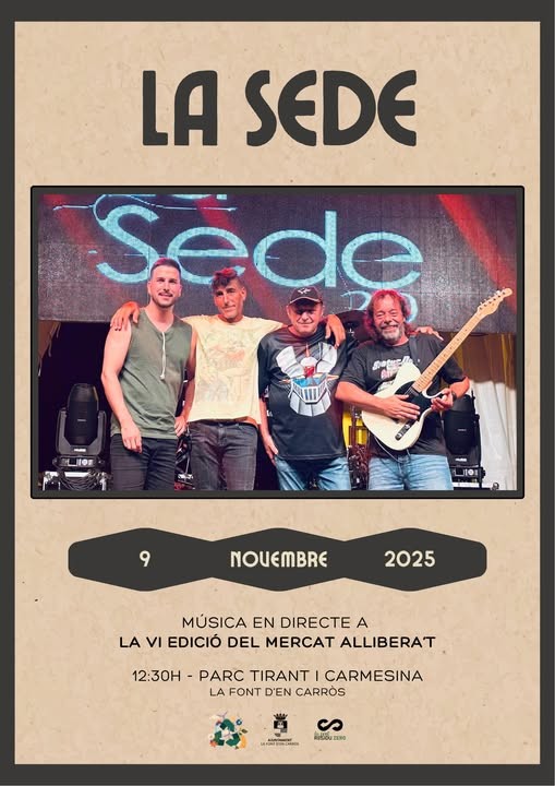 La Font d’en Carròs vibra con música en vivo en el Mercat Allibera’t