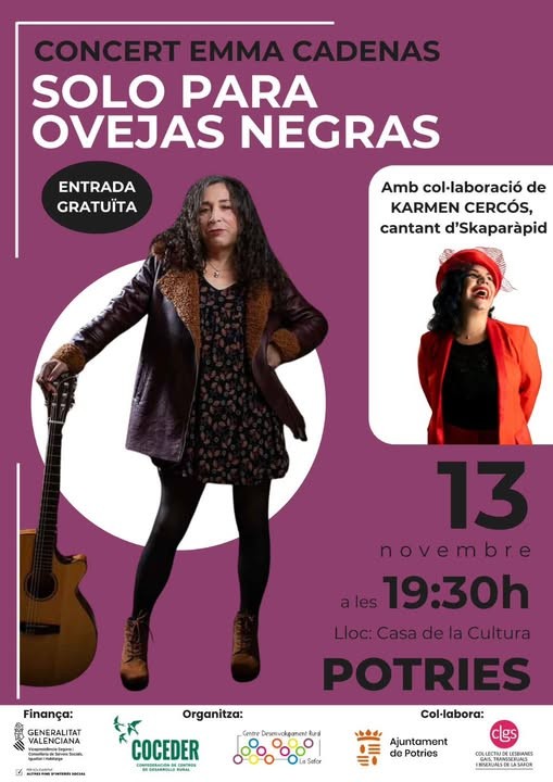 Llega a la Casa de la Cultura de Potries “Solo para ovejas negras”
