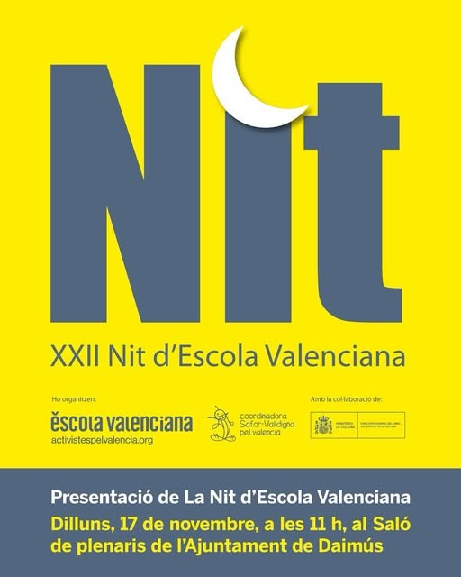 Daimús acoge la presentación de la XXII Noche de Escola Valenciana 2025