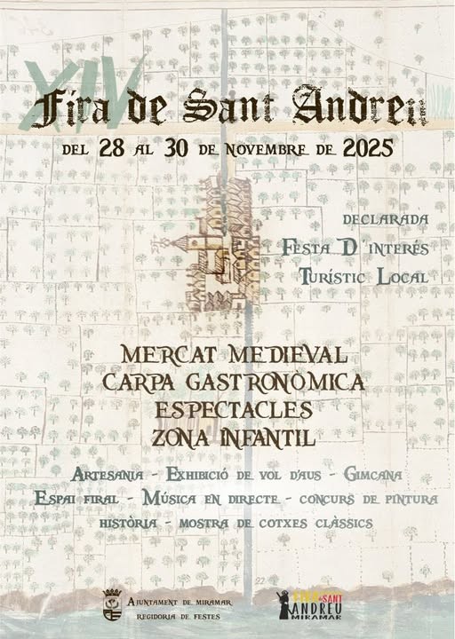 Miramar celebra la XIV Feria de Sant Andreu: tradición, música y sabor local