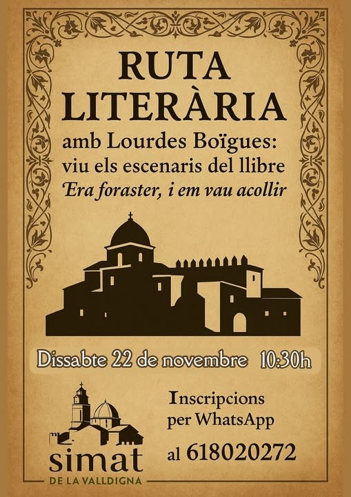 Simat de la Valldigna acoge una Ruta Literaria con Lourdes Boïgues