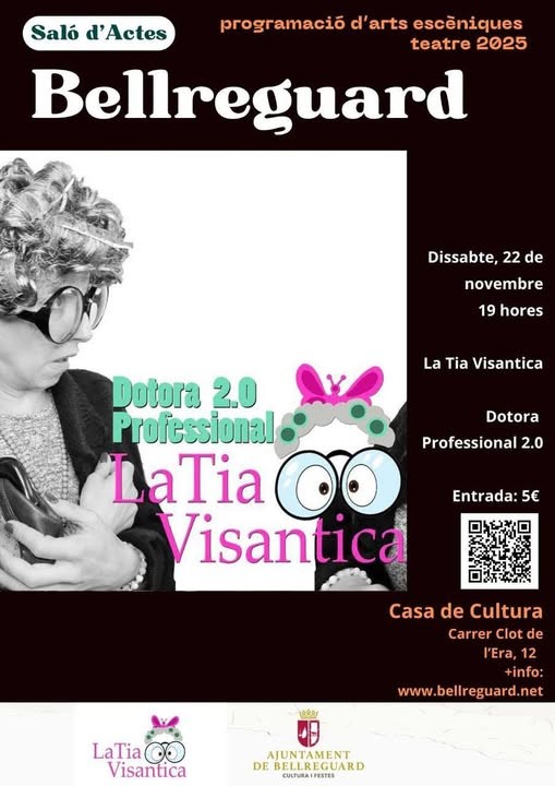 La Tia Visantic llega al Teatro Bellreguard con su show “Dotora 2.0 Professional”