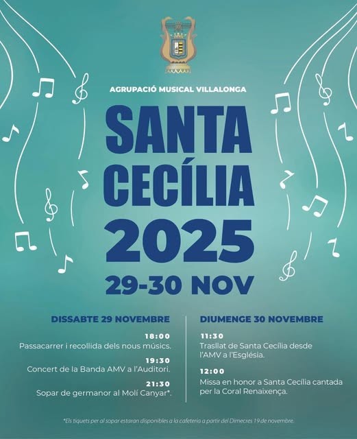 Santa Cecilia 2025 en Villalonga