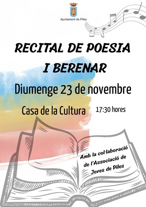 Piles celebra su recital de poesía en la Casa de la Cultura