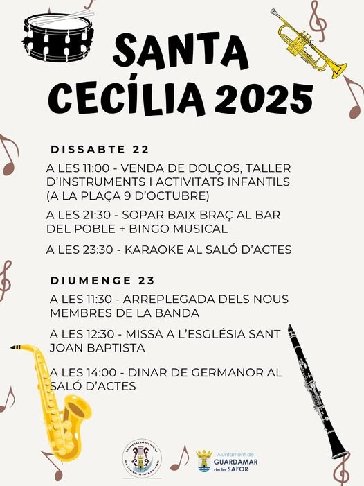 Guardamar de la Safor celebra Santa Cecilia 2025