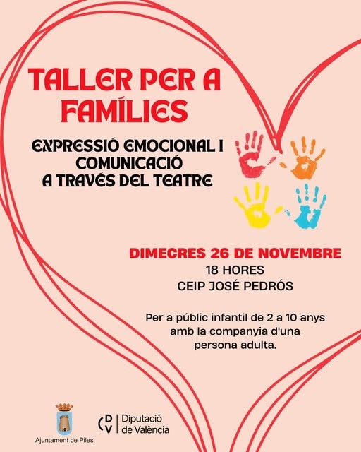Taller de expresión emocional y teatro para familias en Piles