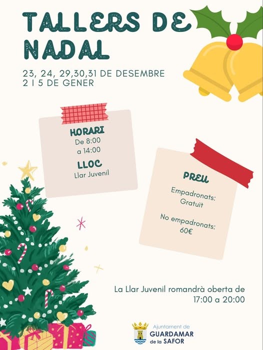 Talleres de Navidad en Guardamar de la Safor