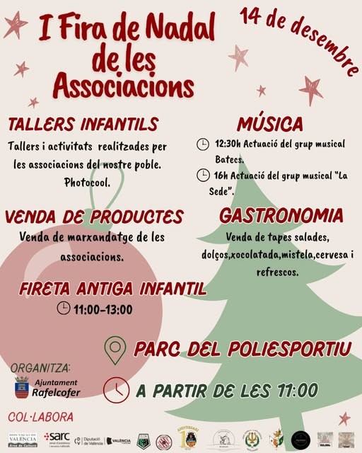 Fira de Nadal de les Associacions en Rafelcofer