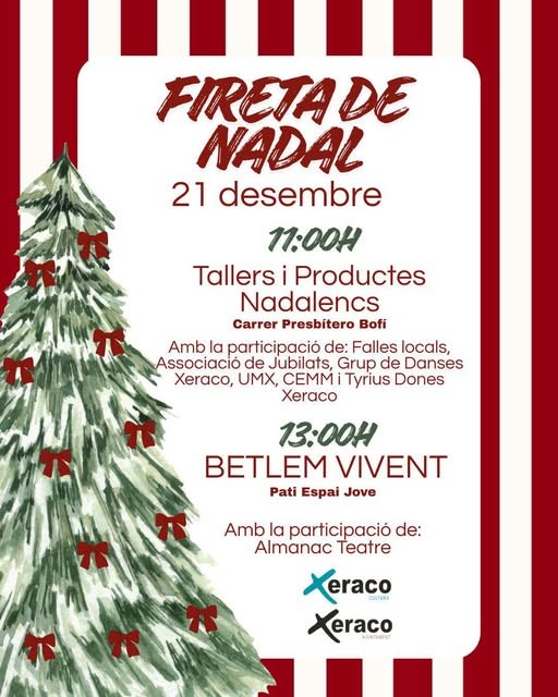 Xeraco celebra la Feria de Navidad en la Calle Presbítero Bofí