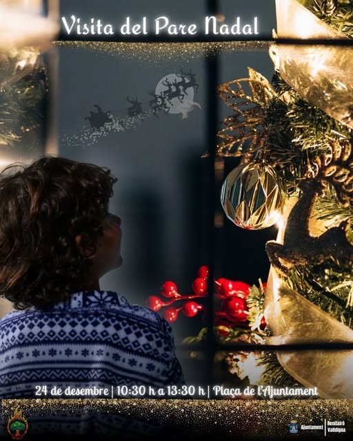 Benifairó recibe a Santa Claus en la Plaza del Ayuntamiento