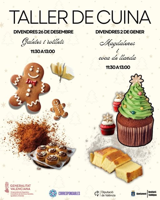 Talleres de Cocina de Navidad en Benifairó de Valldigna