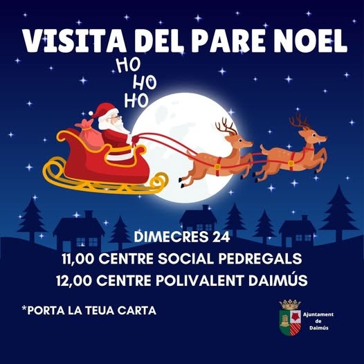 Visita de Papá Noel en Daimús