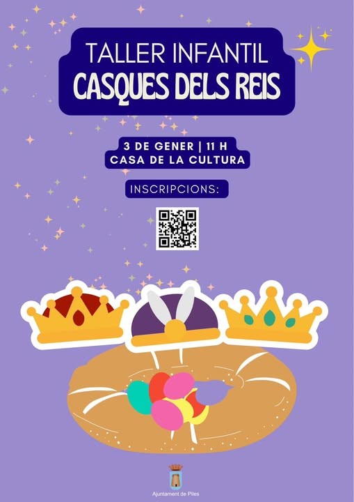 Taller Infantil de Casques en la Casa de la Cultura de Piles