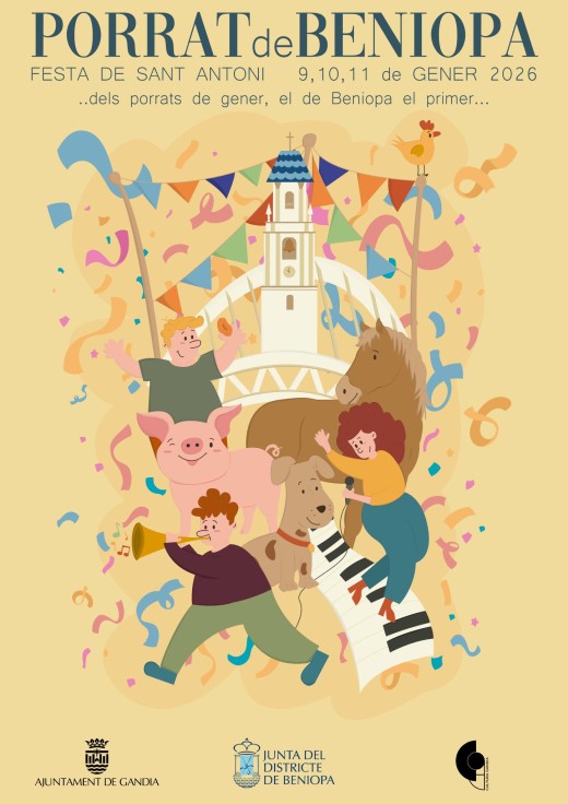 Beniopa inicia el año con el Porrat y festa de Sant Antoni