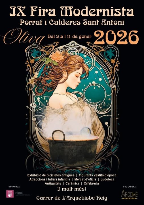 Oliva celebra el tradicional Porrat de Sant Antoni en el barrio del Raval-Gerrería