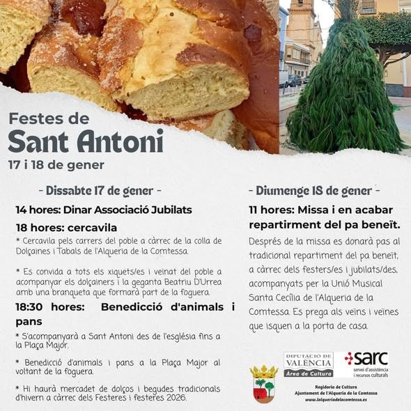 Festividades de Sant Antoni llenan de vida La Alqueria de la Comtessa
