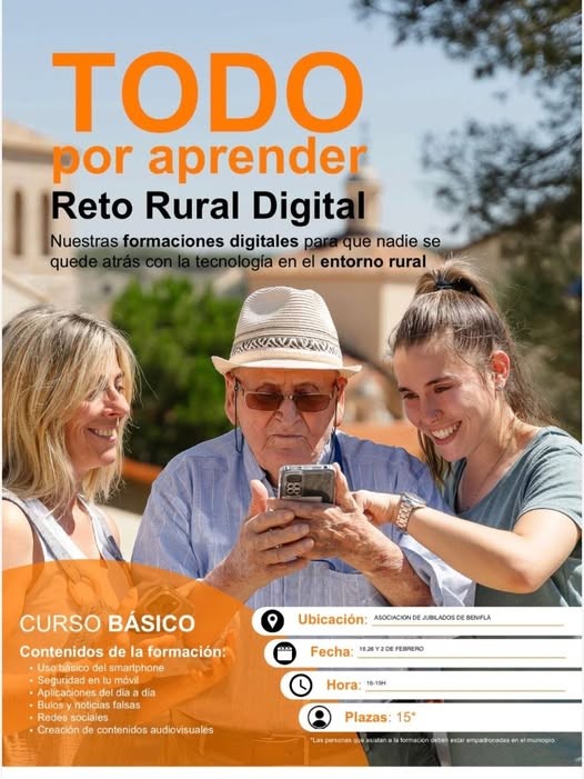 Beniflá impulsa un taller para aprender a usar el teléfono móvil