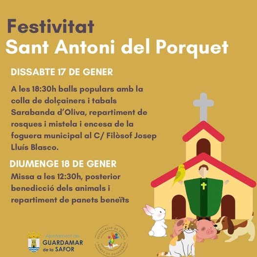 Guardamar de la Safor celebra la festividad de Sant Antoni del Porquet