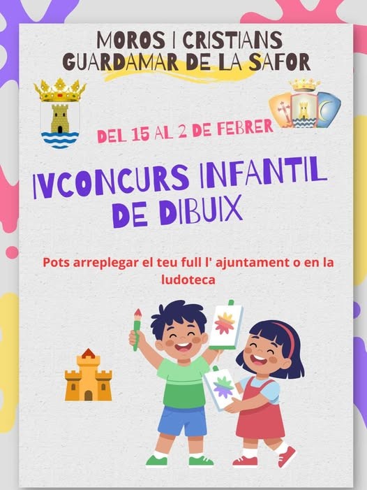Guardamar de la Safor acoge el IV Concurso Infantil de Dibujo de Moros y Cristianos