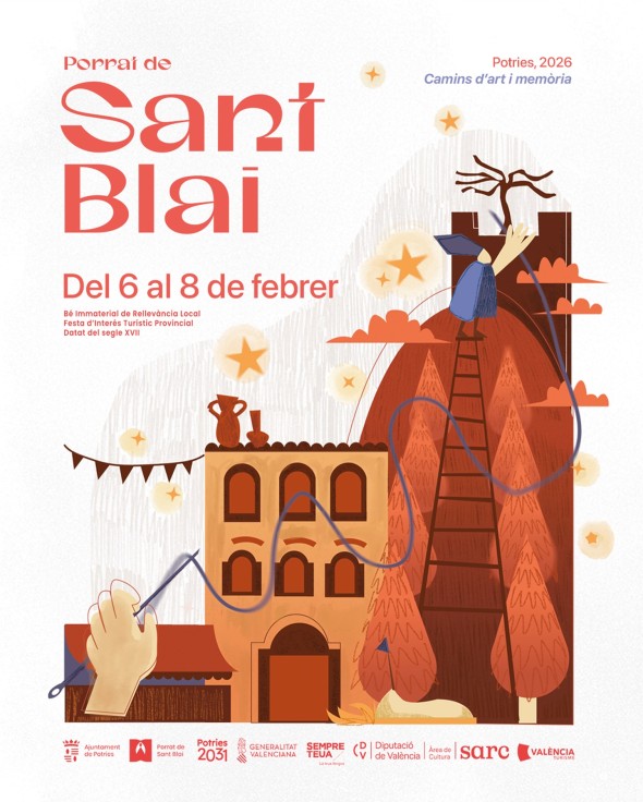 Potries celebra el regreso del Porrat de Sant Blai
