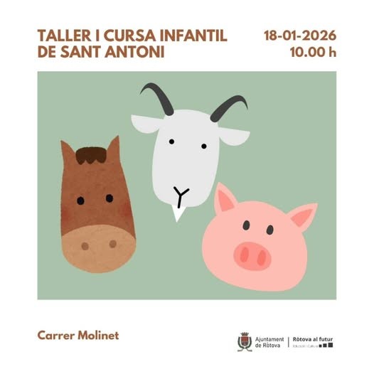 Ròtova celebra Sant Antoni con taller y carrera infantil