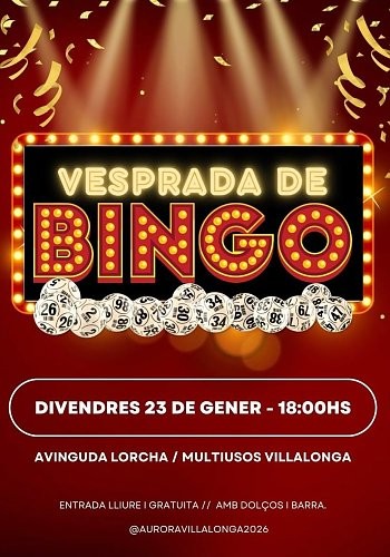 Villalonga se llena de diversión con una Tarde de Bingo