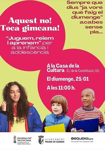 Palma de Gandia se llena de juego con la gincana infantil y juvenil