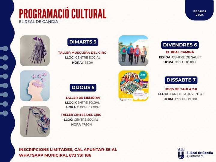 El Real de Gandia inicia una nueva semana de actividades