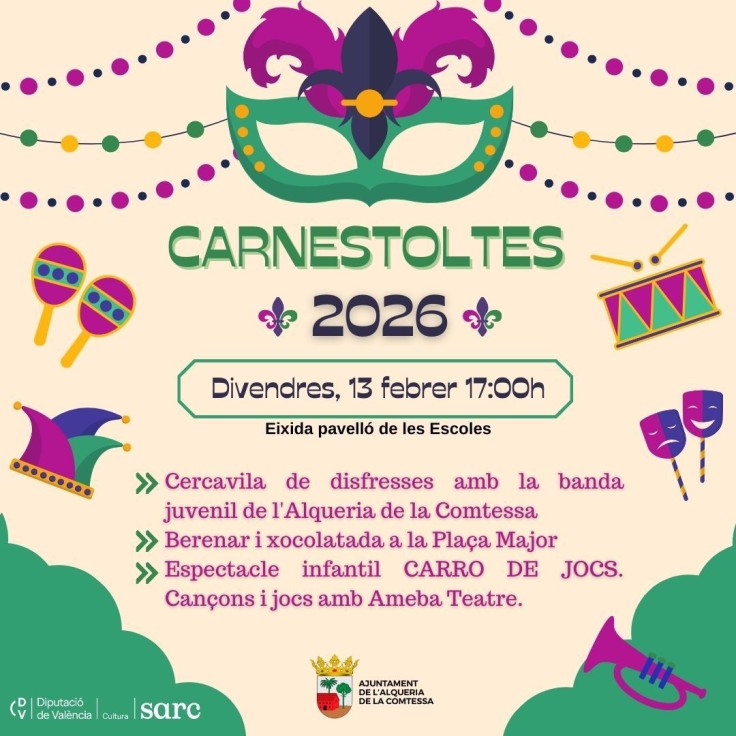 L'Alqueria de La Comtessa celebra el Carnaval con música y diversión