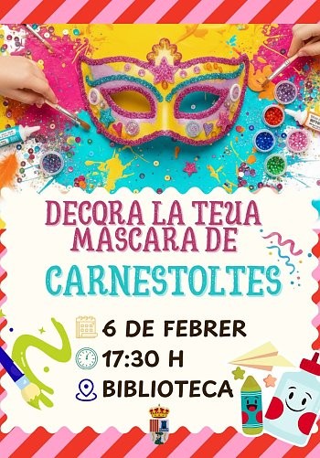 Barx prepara el Carnaval con un taller creativo de máscaras
