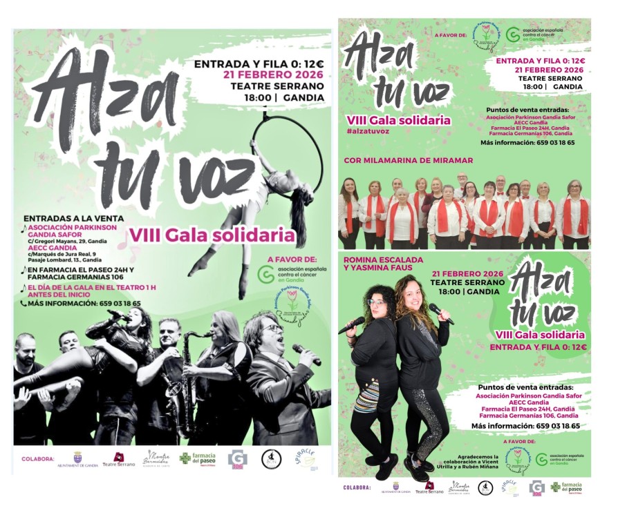 Miramar alza la voz en la VIII Gala Solidaria Alza tu voz