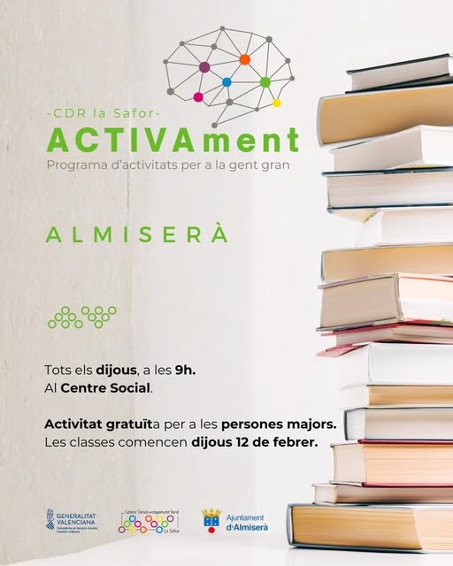 Almiserà impulsa el programa ACTIVAMENTE para personas mayores