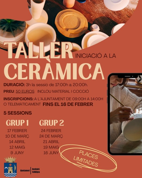 Benifairó de la Valldigna impulsa un taller para principiantes en cerámica