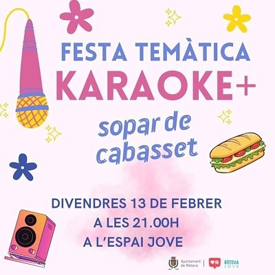 Ròtova celebra una fiesta temática de karaoke en el Espai Jove