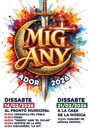 Ador celebra el Mig Any Ador 2026 con dos jornadas festivas en febrero