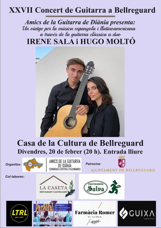 Bellreguard celebra un concierto de guitarra en la Casa de la Cultura